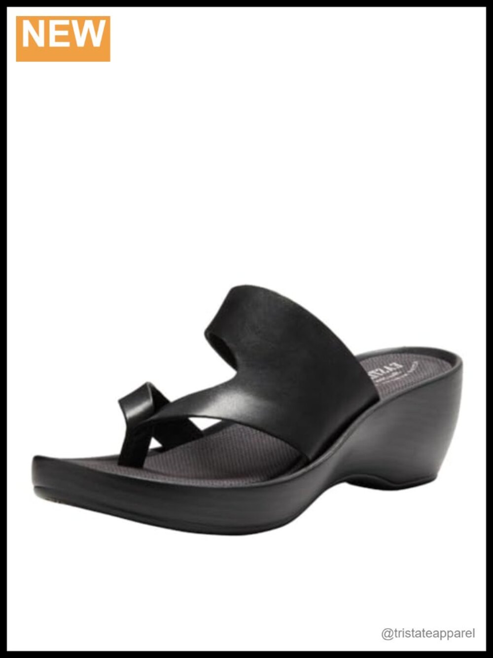 Wedge Sandal Full-Grain Leather Slip-On Comfort Thong Outdoor